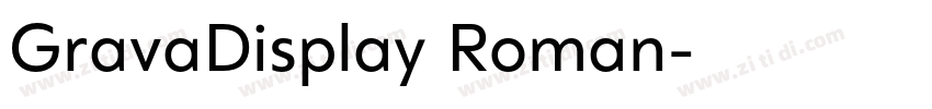 GravaDisplay Roman字体转换